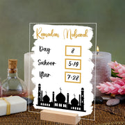 Calendário reutilizável do quadro do Ramadã