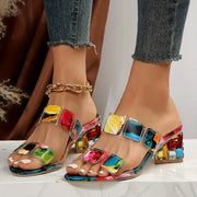 Elisane Colored Orthopedic Sandals With Heel 