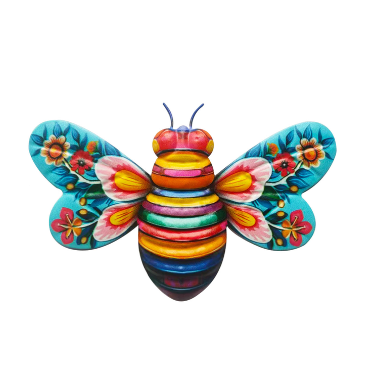 Iron Bee Art Sculpture Hangende wanddecoraties voor de tuin