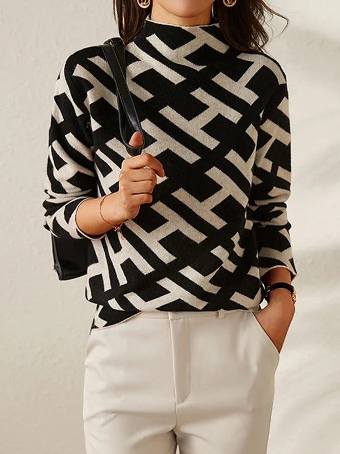 Lissie™ - Brilliant geometric sweater