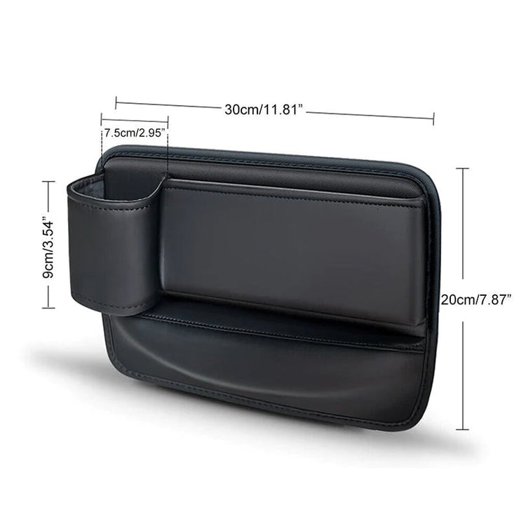 PU leather car seat organizer