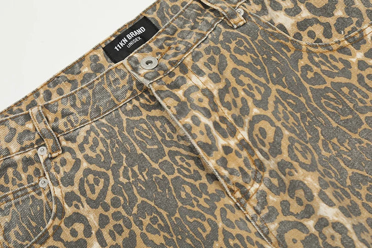 Leopard Print Jeans