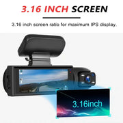 Vantrue™ - 170° Groothoek Dashcam Met 1080p Dubbele Lens