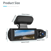 Vantrue™ - 170° Groothoek Dashcam Met 1080p Dubbele Lens