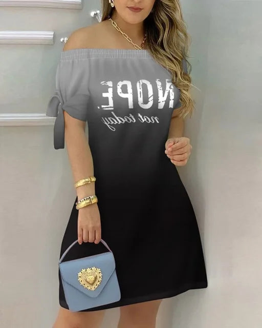 Off Shoulder Mini Jurk