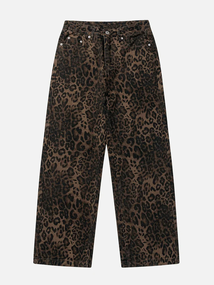 Leopard Print Jeans