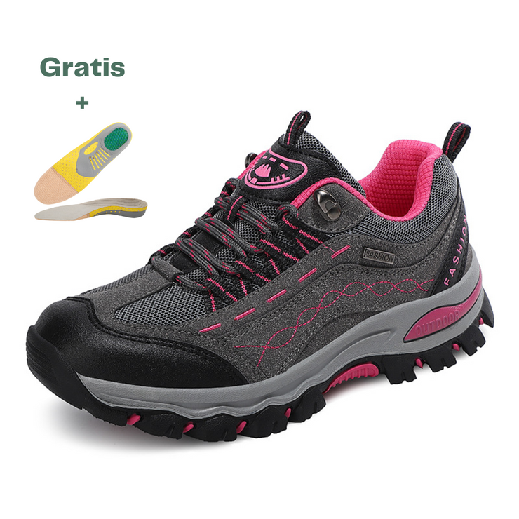 Ergonomic outdoor and hiking shoe, waterproof + free insoles