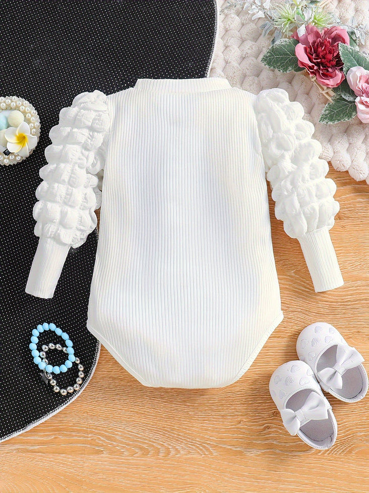 Baby Puff Sleeve Romper