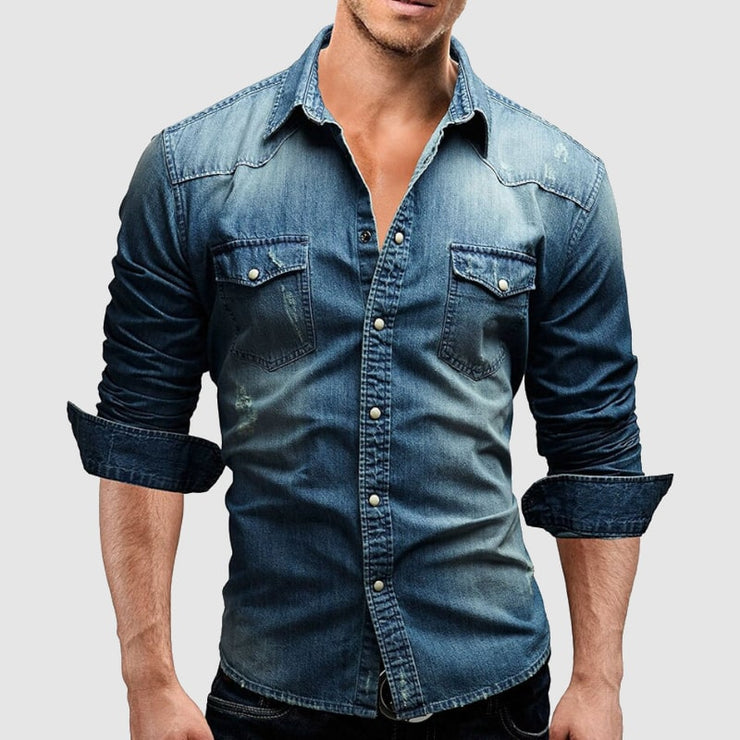 Denim Polo Shirt - Jouw Ultieme Stijlverklaring!