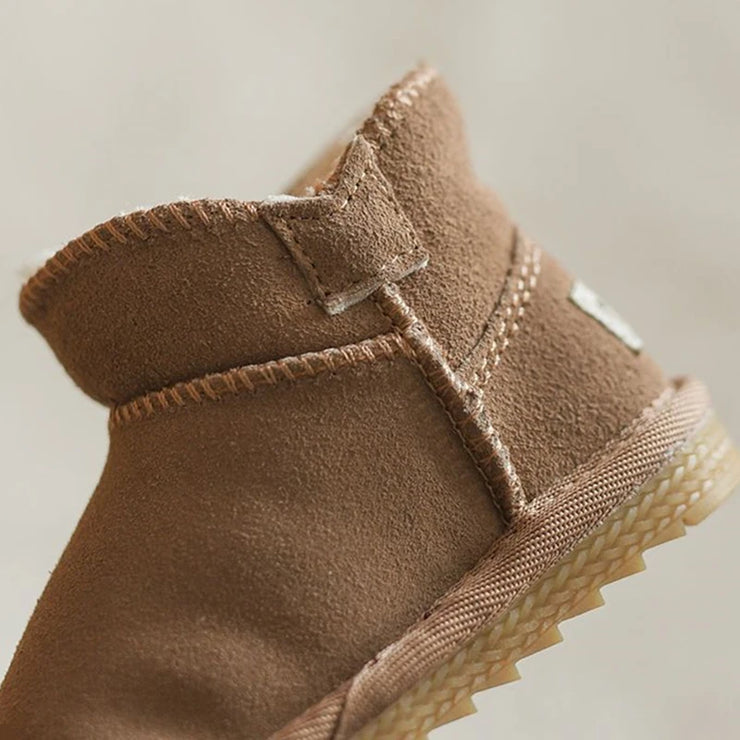 Nieuwe Winter Baby Snowboots Warm Pluche Lederen Peuter Schoenen Mode Jongens Meisjes Anti-Slip Rubberen Zool Baby Sneakers baby Laarzen