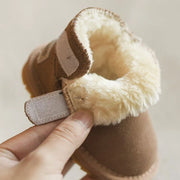 Nieuwe Winter Baby Snowboots Warm Pluche Lederen Peuter Schoenen Mode Jongens Meisjes Anti-Slip Rubberen Zool Baby Sneakers baby Laarzen