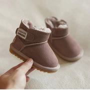 Nieuwe Winter Baby Snowboots Warm Pluche Lederen Peuter Schoenen Mode Jongens Meisjes Anti-Slip Rubberen Zool Baby Sneakers baby Laarzen