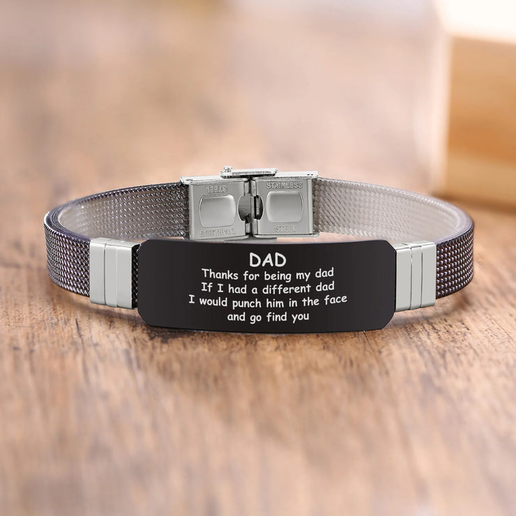 Gepersonaliseerde roestvrijstalen armband: een betekenisvol cadeau voor papa